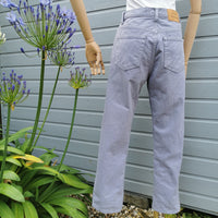 vintage lilac straight leg jeans