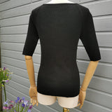 square neck ribbed top