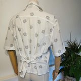 pinup print blouse
