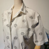 pinup print blouse