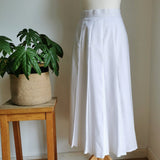 vintage white pleated skirt
