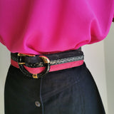 vintage jaeger pink belt