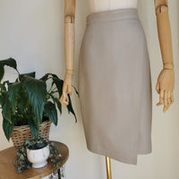 italian leather wrap skirt