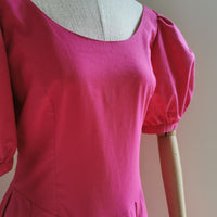 vintage statement pink dress