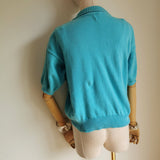 vintage cropped polo knit