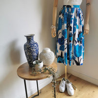 vintage oversize floral skirt