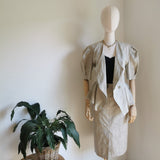 vintage damask effect suit(size 40)