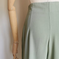 vintage pistachio wool trousers