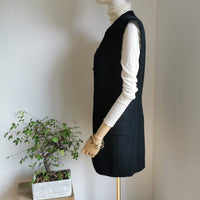tailored long line waistcoat
