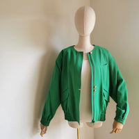 vintage 80s bomber jacket